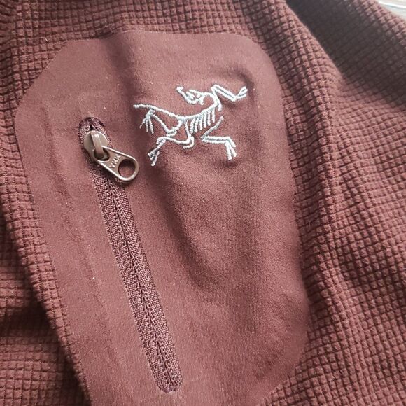 Arcteryx Womens Brown Chic Feminine Athleisure Outdoor Half Zip Pullover Size L - Picture 2 of 6